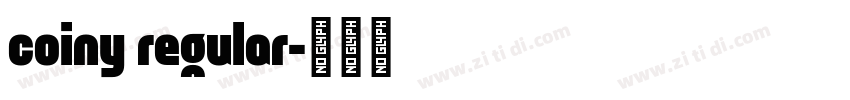 coiny regular字体转换